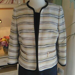NWT Kasper Striped Jacket